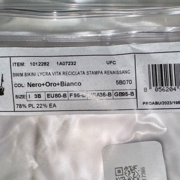 Versace Barocco Swim Top 3B (US 36 B) NWT - Picture 10 of 12